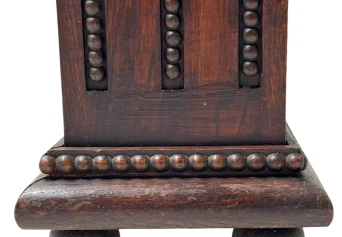 French Art Deco Pedestal with Multi-Colored Marble Top, 1930s